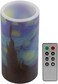 Lavish Home Flameless Candle - Van Gogh Starry Night Battery Operated LED Candle with Remote and Flickering Light - Candles for D&eacute;cor