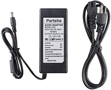 محول طاقة Partshe 24V 4A AC لطابعات الملصقات Zebra ZP550 ZP450 GX420d GK420d GK420t GX420t GX430T GT810 HC100