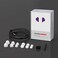 BASN in Ear Monitor Headphones Singer Earphones Noise-Isolating Comfort Earbud for Musicians (BC100 ClearViolet