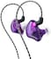 BASN in Ear Monitor Headphones Singer Earphones Noise-Isolating Comfort Earbud for Musicians (BC100 ClearViolet
