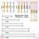 Beinhome Magnetic Rhinestone Jewelry Clasps, Stainless Steel,