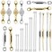 Beinhome Magnetic Rhinestone Jewelry Clasps, Stainless Steel,