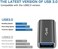 QianLink 2-Pack Aluminum USB 3.0 A Female to Female Adapter, SuperSpeed, 5Gbps, Grey
