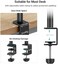 SmallRig Selection Camera Desk Mount Table Stand, Adjustable Light Stand 15"-35", Tabletop C Clamp for DSLR Camera, Ring Light, Live Streaming, Photo Video Shooting