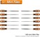 REXBETI 25Pcs Metal File Set, Premium Grade T12 Drop Forged Alloy Steel, Flat/Triangle/Half-round/Round Large File and 12pcs Needle Files with Carry Case, 6pcs Sandpaper, a brush,a pair working gloves