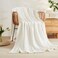 EMME (White- Muslin Baby Swaddle Blankets 100% Cotton Oversized 140cm x 190cm Super Soft Premium 4 Layer Swaddle Blanket for Newborns Kids Breathable Shower Blanket for Boys and Girls Gift (White