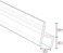Zengest Glass Door Seal Strip, 120 Inch Soft Shower Door Sweep to Stop Leaks, Shower Silicone Seal Strip