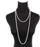 'Fashion Faux Pearls Pendants 1920s Beads Cluster Long Pearl Necklace for Costume Party Jewelry 55'''