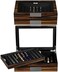 Lifomenz Co Pen Display Box Ebony Wood Pen Display Case,Fountain Pen Storage Box,20 Pen Organizer Box with Glass Window Pen Collection Box with Tray