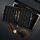 Lifomenz Co Pen Display Box Ebony Wood Pen Display Case,Fountain Pen Storage Box,20 Pen Organizer Box with Glass Window Pen Collection Box with Tray