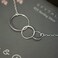 EFYTAL Mothers Day Gifts from Daughter, Sterling Silver or Gold Plated 3 Circle Necklace, Mothers Day Necklace, Mothers Day Jewelry, Mama Necklace, Mom Necklace for Women, Mothers Necklace from Kids