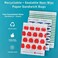 LunchSkins Lunchskins RecyclableSealable Paper Sandwich Bags, Shark, 2-Pack