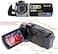kicteck Video Camera Camcorder Digital YouTube Vlogging Camera Recorder Full HD 1080P 15fps 24MP 3.0 Inch 270 Degree Rotation LCD 16X Digital Zoom Camcorder with 2 Batteries(604S