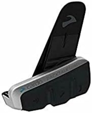 Cardo PTS00101 PACKTALK Slim Motorcycle Bluetooth Communication System Headset, Black, Dual Pack, Set of 2