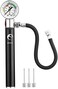 eBall Ball Pump with Pressure Gauge, Sports Ball Air Pump with Inflation NeedlesPressure Release Valve for Basketball, Football, Soccer Ball, Rugby, Volleyball and Other Inflatable Balls