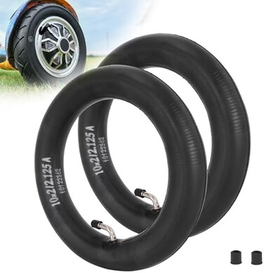 RUTU 10 x 2.125 (10 InchInner Tube Replacement for 2 Wheel Scooter 10X2 Tires 10X1.90 10X1.95 10X2 10X2.125 Inner Tube 2 Pack of
