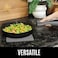 HOMWE Silicone Oven Mitts and Pot Holders, 4-Piece Set, Heavy Duty Cooking Gloves, Kitchen Counter Safe Trivet Mats, Advanced Heat Resistance, Non-Slip Textured Grip, Gray