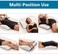 ComfiLife Lumbar Support Pillow for Sleeping Memory Foam Pillow for Back Pain Relief &ndash; Side, Back and Stomach Sleepers&ndash; Triangle Wedge Bolster Pillow &ndash; Bed Rest Pillow (White, Standard
