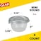 GladWare Home Mini Round Food Storage Containers, Small Food Containers Hold 4 Ounces of Food, 8 Count SetWith Glad Lock Tight Seal, BPA Free Containers and Lids