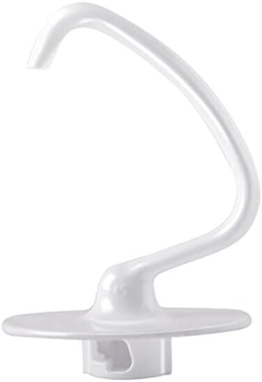 خطاف عجين بديل من Poweka K45DH C متوافق مع ملحقات خلاطات Kitchen-Aid K45 K45SS KSM90 KSM110 KSM150 KSM75 سعة 4.5 كوارت ذات الرأس المائل، خطاف عجين غير لاصق