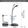 JOUNIVO USB Desktop Microphone with Mute Button,PlugPlay Condenser,Computer, PC, Laptop, Mac, PS4 Mic with StandLED Indicator -360 Gooseneck Design -Recording, Dictation, Youtube, Skype, Gaming, S