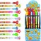 TINYMILLS Tiny Mills 24 Pcs Emoji Multi Point Stackable Push Pencil Assortment with Eraser for Emoji Birthday Party Favor Prize Carnival Goodie Bag Stuffers Classroom Rewards Pinata Fillers