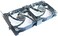 Maxmoral 1-Pack Dual Fan Mount Rack PCI Slot Bracket for Video Card DIY Support 9cm/12cm Fan Computer Radiator Holder