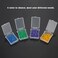 Jadeshay Dental Wedges, 400pcs 4 Box 4 Color Disposable Plastic Wave Shape Dental Fixing Wedge with Hole for Professional Dental