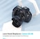 Kiwifotos 50mm Reversible Lens Hood Shade Fit for Canon EF 50mm f/1.8 STM Lens Replaces Canon ES-68 Hood Tulip Flower Design -Black