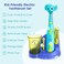 Brusheez (Ollie the Elephant- Kid's Electric Toothbrush Set - Ollie the Elephant - NewImproved with Softer Bristles, Easy-Press Power Button, 2 Brush Heads, Cute Animal Cover, Sand Timer, Rins...