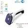 ScanAvenger Portable Wireless Bluetooth Barcode Scanner: 3-in-1 Hand Scanners - Cordless, Rechargeable 1D and 2D Scan Gun for Inventory Management - Wireless, Handheld, USB Bar Code/QR Code Reader