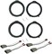 DKMUS 2 X Pairs Speaker Adapter Mounting Plates for Acura RDX ILX MDX TL Honda Fit Civic Accord HR-V Fit CRV 6.5"/6.75" 165mm Stand Ring Kit with Wiring Harness