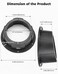 KEMIMOTO 2PCS Angled Speaker Enclosures Boxes Pods, Universal for 6.5" Speakers Compatible with UTVs, RVs, Cars, Boats, Trunks, Trailers for 9.56 Inch Surface Mount (Black