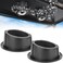KEMIMOTO 2PCS Angled Speaker Enclosures Boxes Pods, Universal for 6.5" Speakers Compatible with UTVs, RVs, Cars, Boats, Trunks, Trailers for 9.56 Inch Surface Mount (Black