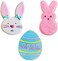 Steel Easter Cookie Cutter with Recipe Booklet, Set of 3 Piece (Easter Bunny, Egg and Rabbit Head - Ann Clark
