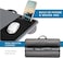 LAPGEAR Home Office Lap Desk with Device Ledge, Mouse Pad, and Phone Holder - Silver Carbon - Fits up to 15.6 Inch Laptops - Style No. 91585