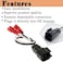 Danbojit 4 Pack 72-5600 Speaker Harness Replacement for Ford Speaker Wire Harness Adapter Replacement for Ford F150 F250 Escape Mustang Lincoln Mercury Mazda Speaker Wiring Harness Adapter
