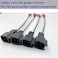 Danbojit 4 Pack 72-5600 Speaker Harness Replacement for Ford Speaker Wire Harness Adapter Replacement for Ford F150 F250 Escape Mustang Lincoln Mercury Mazda Speaker Wiring Harness Adapter