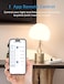شريط الطاقة الذكي من ميروس متوافق مع Apple HomeKit وSiri وAlexa وGoogle Home وSmartThings، مزود بحماية من زيادة التيار عبر الواي فاي، و4 منافذ تيار متردد، و4 منافذ USB، وسلك تمديد بطول 6 أقدام، وتحكم