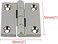 مفصلات NRCXRC (2 بوصة) - مفصلات NRCXRC البحرية المصبوبة من الفولاذ المقاوم للصدأ 316 المصقولة بمرآة، شديدة التحمل، مقاس 3.8 سم × 3.8 سم، زوج، للقوارب والمركبات الترفيهية