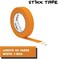 STIKK 3 pk 1" inch x 60yd Orange Painters Tape 14 Day Easy Removal Trim Edge Finishing Decorative Marking Masking Tape (.94 in 24MM