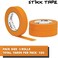STIKK 3 pk 1" inch x 60yd Orange Painters Tape 14 Day Easy Removal Trim Edge Finishing Decorative Marking Masking Tape (.94 in 24MM