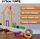 STIKK 3 pk 1" inch x 60yd Orange Painters Tape 14 Day Easy Removal Trim Edge Finishing Decorative Marking Masking Tape (.94 in 24MM