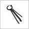 Fusamk Fashion Stainless Steel Long Chain Dangle Earrings Tube Clip On Earrings