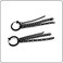 Fusamk Fashion Stainless Steel Long Chain Dangle Earrings Tube Clip On Earrings