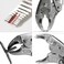 VAMPLIERS 7.5" Vise Grip Heavy Duty Locking Pliers with Screw Extractor Curved Jaws. Professional Grade. Secure Hold, Quick Release. GripRemove Stripped/Stuck Screws in seconds.