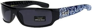 Locs Mad Dog المتشددين العصابات Cholo Schmale Rechteckige Sonnenbrille