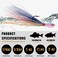 SILANON Bucktail Jigs Saltwater Fluke Lures,5PCS Bucktail Hair Jigs Head Fishing Lure Baits Assorted Kit for Bass Striper Bluefish Surf Fishing 1/4oz 1/2oz 1oz 1.5oz 2oz