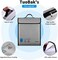 TuoBak's Fireproof Document Bag,Large Capacity Solid Silicone Coated Fireproof Document Holder 15.8" x 12.6" x 3.1" with Zipper Closure for Documents Jewelry
