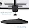 VIVO Steel Reinforcement Bracket Mount Plate for Thin, Glass, and Other Fragile Table Tops, Clamp Compatible with Most Monitor Stand C-Clamp Installations, Black, STAND-AC01R